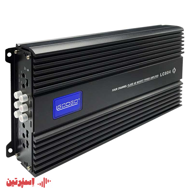 آمپلی فایر لئودئو LC804، تقویت‌کننده صدای خودرو تصویر آمپلی فایر 4 کاناله لئودئو مدل LC804 آمپلی فایر حرفه‌ای لئودئو LC804 با توان 1000 وات آمپلی فایر خودرو لئودئو LC804 با طراحی جمع‌وجور خرید آمپلی فایر لئودئو LC804 با قدرت 1000 وات نمایی از آمپلی فایر ماشین لئودئو مدل LC804 آمپلی فایر 4 کاناله لئودئو LC804، مناسب سیستم صوتی خودرو قیمت آمپلی فایر لئودئو LC804 با توان 1000 وات