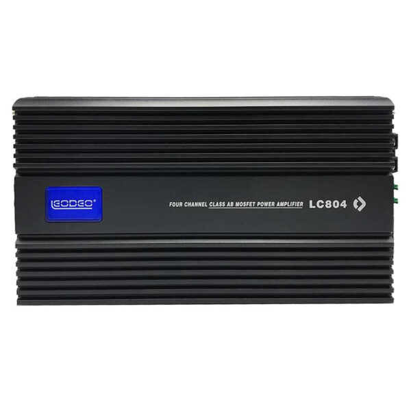 آمپلی فایر لئودئو LC804، تقویت‌کننده صدای خودرو تصویر آمپلی فایر 4 کاناله لئودئو مدل LC804 آمپلی فایر حرفه‌ای لئودئو LC804 با توان 1000 وات آمپلی فایر خودرو لئودئو LC804 با طراحی جمع‌وجور خرید آمپلی فایر لئودئو LC804 با قدرت 1000 وات نمایی از آمپلی فایر ماشین لئودئو مدل LC804 آمپلی فایر 4 کاناله لئودئو LC804، مناسب سیستم صوتی خودرو قیمت آمپلی فایر لئودئو LC804 با توان 1000 وات
