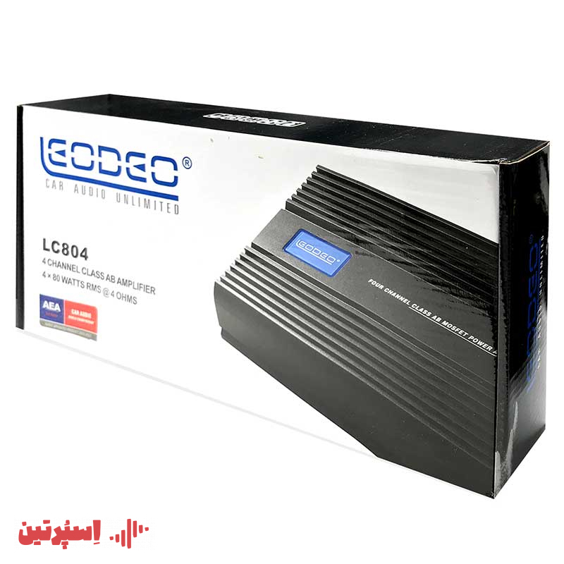 آمپلی فایر لئودئو LC804، تقویت‌کننده صدای خودرو تصویر آمپلی فایر 4 کاناله لئودئو مدل LC804 آمپلی فایر حرفه‌ای لئودئو LC804 با توان 1000 وات آمپلی فایر خودرو لئودئو LC804 با طراحی جمع‌وجور خرید آمپلی فایر لئودئو LC804 با قدرت 1000 وات نمایی از آمپلی فایر ماشین لئودئو مدل LC804 آمپلی فایر 4 کاناله لئودئو LC804، مناسب سیستم صوتی خودرو قیمت آمپلی فایر لئودئو LC804 با توان 1000 وات
