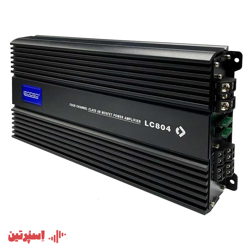 آمپلی فایر لئودئو LC804، تقویت‌کننده صدای خودرو تصویر آمپلی فایر 4 کاناله لئودئو مدل LC804 آمپلی فایر حرفه‌ای لئودئو LC804 با توان 1000 وات آمپلی فایر خودرو لئودئو LC804 با طراحی جمع‌وجور خرید آمپلی فایر لئودئو LC804 با قدرت 1000 وات نمایی از آمپلی فایر ماشین لئودئو مدل LC804 آمپلی فایر 4 کاناله لئودئو LC804، مناسب سیستم صوتی خودرو قیمت آمپلی فایر لئودئو LC804 با توان 1000 وات